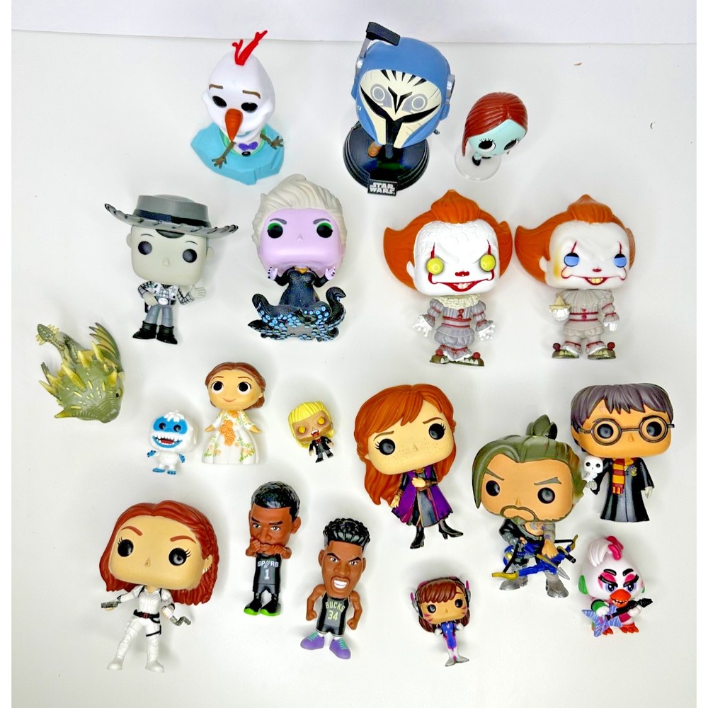 Funko Pop Pennywise Ursula Woody Hasno Harry Potter FNAF Star Wars + Lot 19